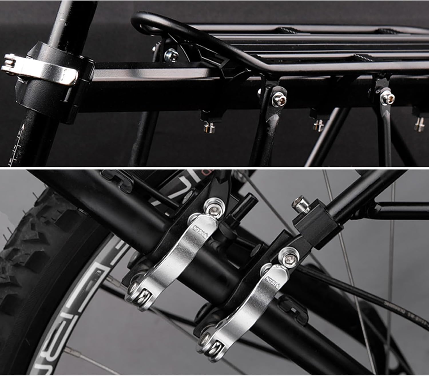 Quickly Release Rear Bike Rack Universals Bike Rack Heavy Type Bike Cargo Rack for Commuting and Outdoor