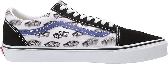 vans old skool blur board black & blue skate shoes