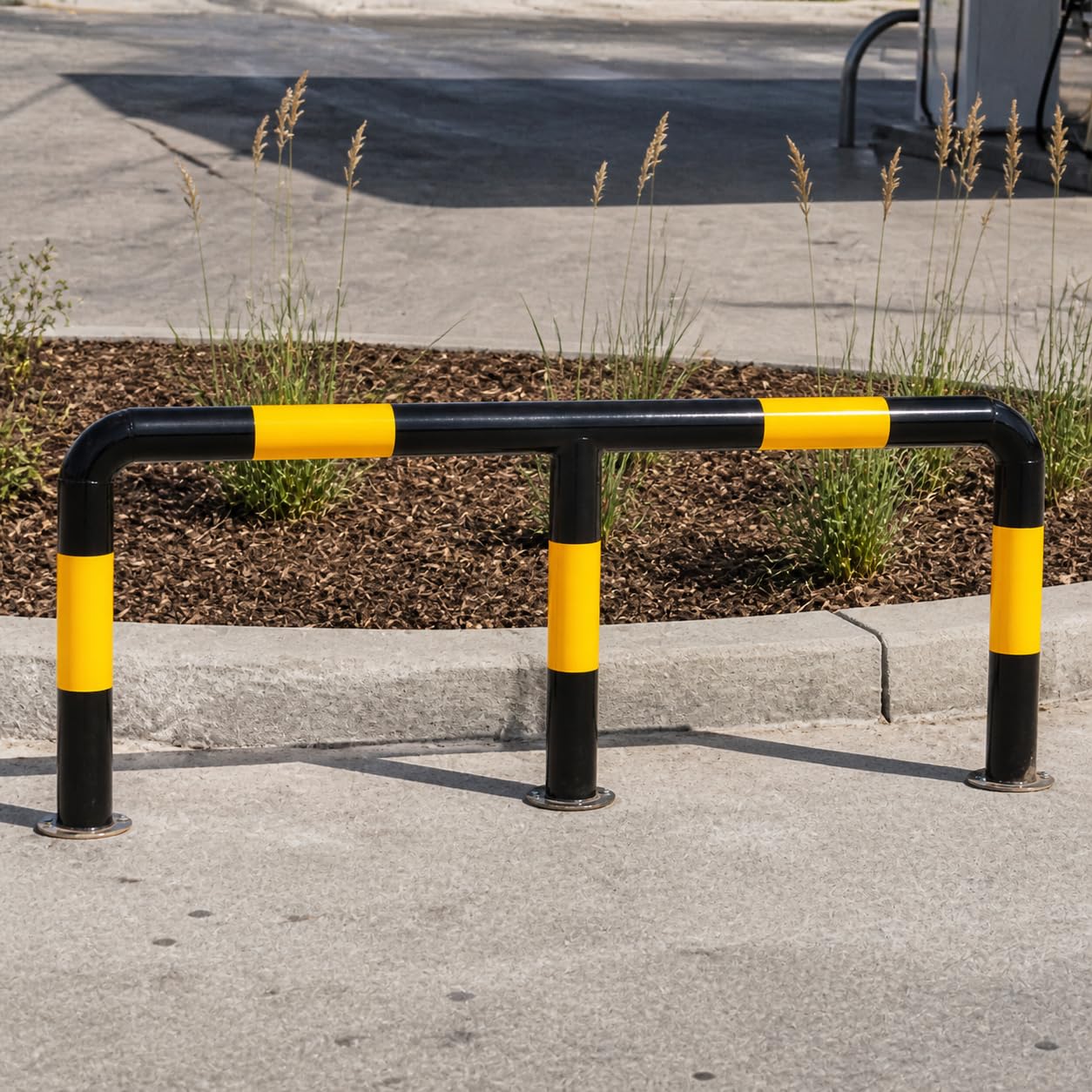 di Parcheggio M in Metallo, M 7.6x150x60cm 2.0mm nero/giallo