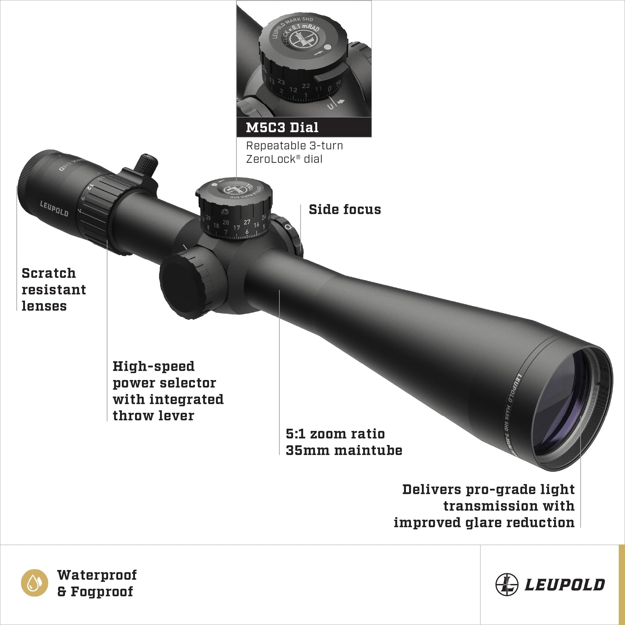 2ree will ✮ Mark 5HD 7-35x56 M5C3 Illum. FFP TMR | Leupold
