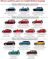 Vista 6 de Funda para espejo retrovisor interior de automóvil, compatible con Mini Hatchback Convertible Countryman Paceman DC02