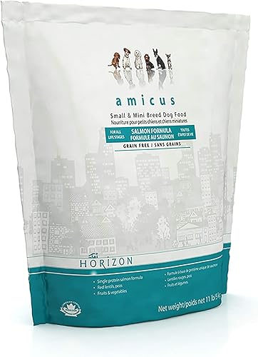 HORIZON PET NUTRITION Amicus - Alimento seco para perros de raza pequeña y micro para todas las etapas de la vida bolsa de 11 libras