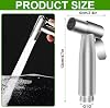Handheld Bidet Sprayer Head Stainless Steel Bathroom Bidet Spray Toilet Faucet Sprayer for Shower Bathroom Douche Shattaf Hygiene Toilet Cloth Diaper Cleaning (Sprayer Head only)