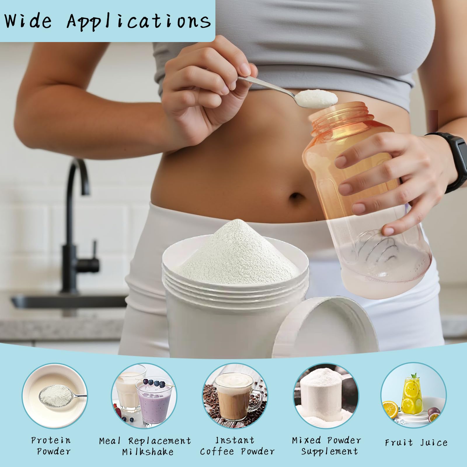 Shaker Ball shaker Ball shaker Ball shaker Ball shaker Ball Metal Mixer Bottle Typ Kulki Blender Sport i Fitness Protein Shaker do napojów mieszanych białkiem (3 rozmiary)