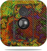 Vista 29 de MightySkins - Skin de fibra de carbono para cámara Blink XT para exteriores, chips dorados, acabado de fibra de carbono texturizado, protector