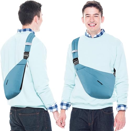 Miniatura 6 de ZOMAKE Bolso bandolera para mujeres y hombres mochila cruzada pequeña resistente al agua mini bolsa de hombro para senderismo