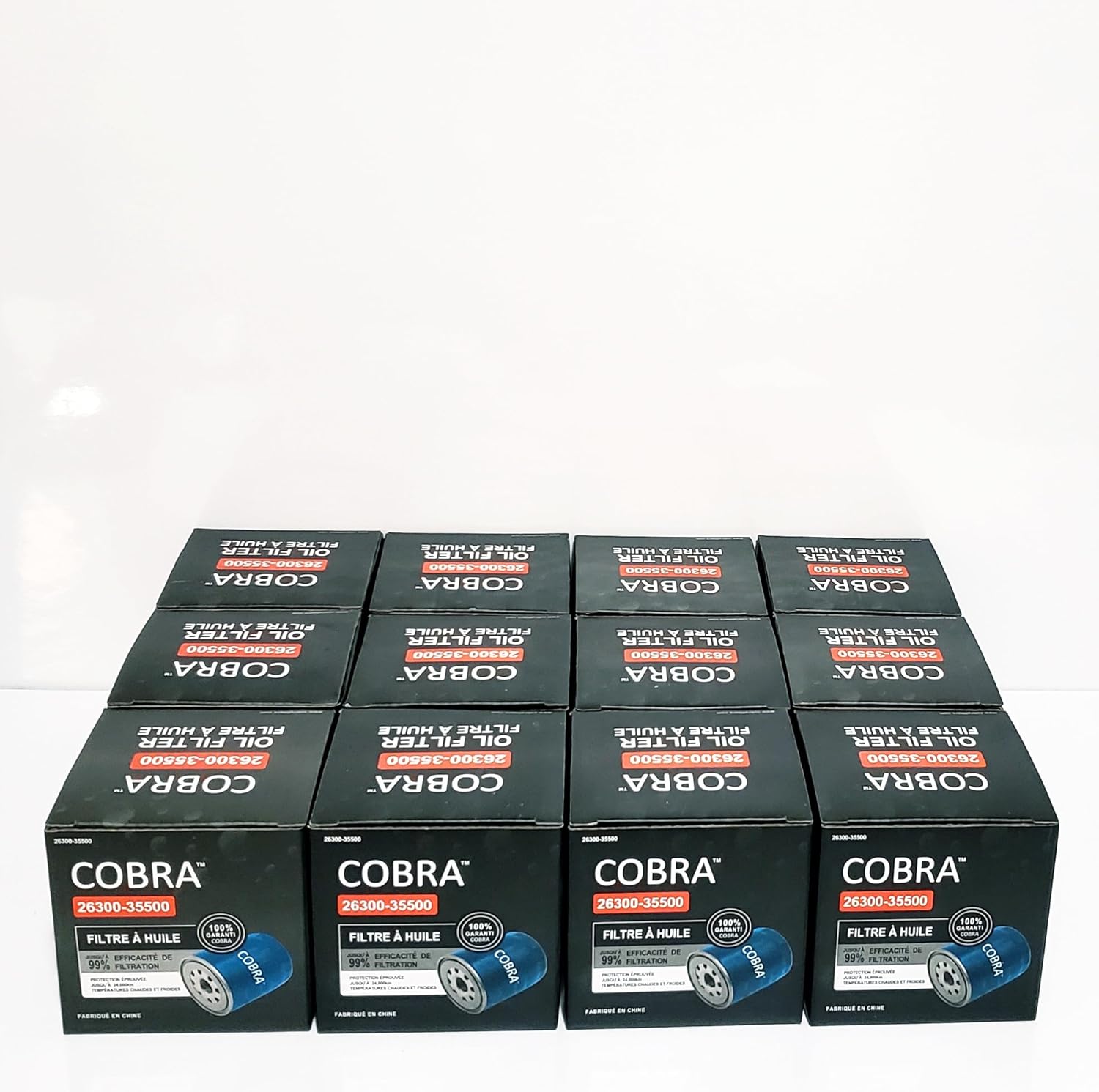 Set 12 Pieces of Cobra Oil Filter 26300-35500 (51334 PH9688)