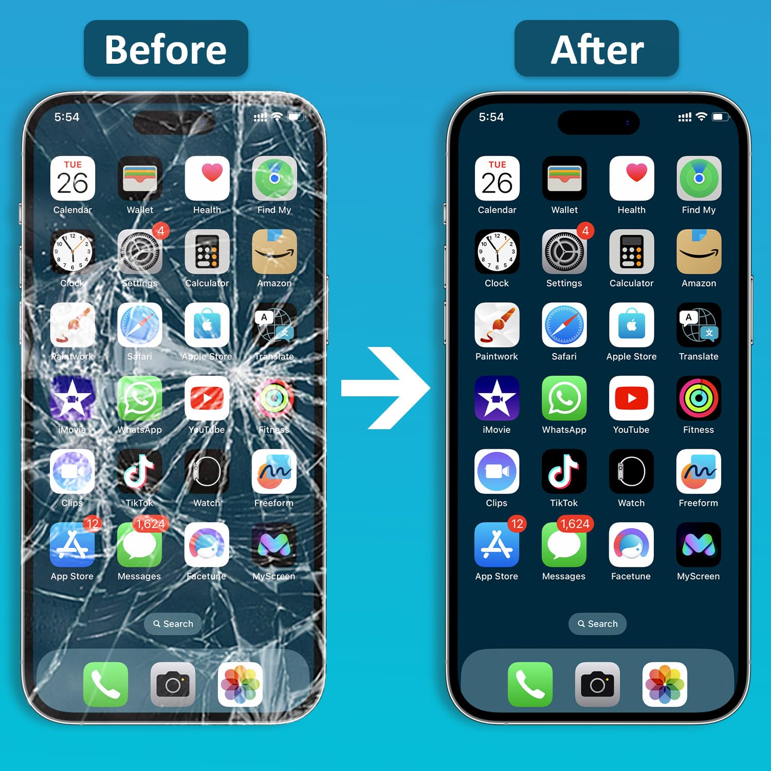 Sostituzione dello schermo per iPhone 16 Pro 16 cm FHD COF LCD Digitizer