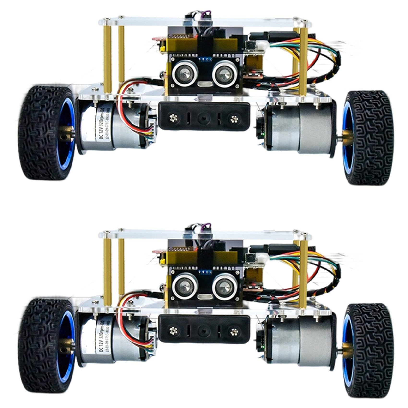 2X Programowanie Inteligentnego Robota Bluetooth Samochodowy Zestaw Inteligentnego Robota Elektroniczny Zestaw Montażowy Pilot Zdalnego Sterowania Zestaw na Ukowy DIY