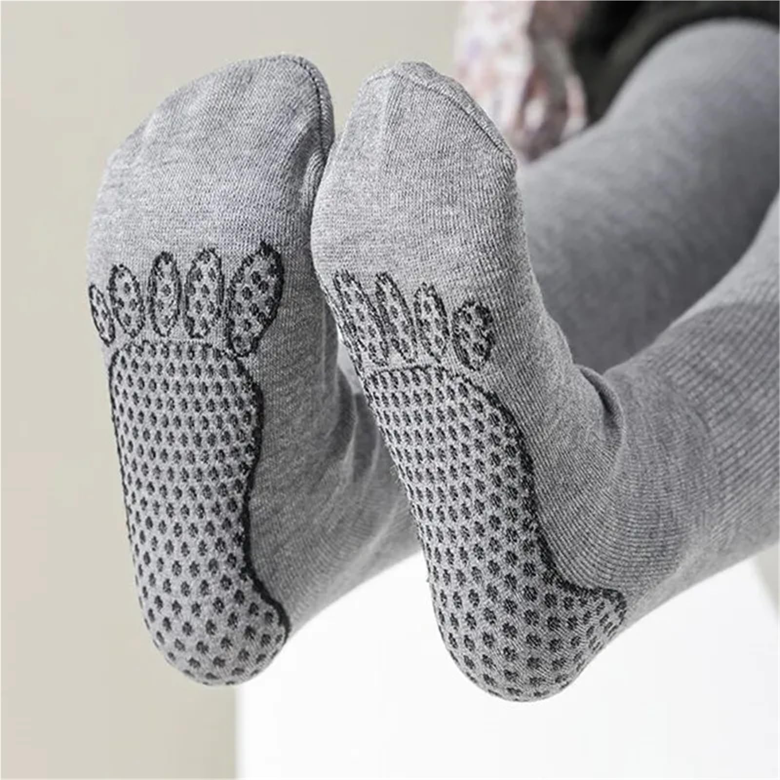Medias Sólidas for Niñas - Medias de Baile Antideslizantes | Leggings cómodos y elásticos for 3-15 años(Black,12-15Y(XXL))