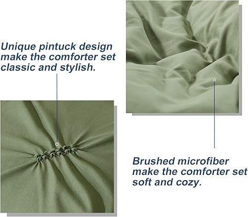 Miniatura 7 de Anluoer Juego de edredón tamaño individual, edredón alternativo de plumón con 1 funda de almohada, suave tamaño individual, ligero para todas las