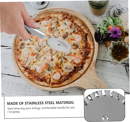 Miniatura 9 de KICHOUSE Rueda de desplazamiento del cortador de pastelería 2pcs para girar el acero inoxidable