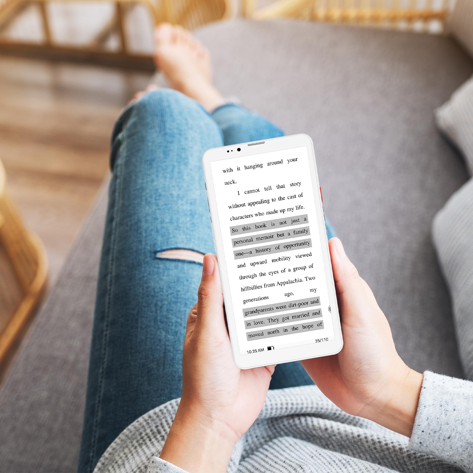 Bigme HiBreakS Epaper Smartfon 5,84", 6 GB + 128 GB, 8-rdzeniowy procesor, 3300 mAh, podwójny aparat, Android 14, 4G, rozszerzalny TF, czarno-biały wyświetlacz, biały