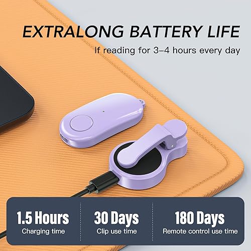 Miniatura 8 de Girador de páginas con control remoto para lectores electrónicos Kindle Paperwhite Oasis Kobo, accesorios Kindle Clicker para iPhone, iPad, tabletas