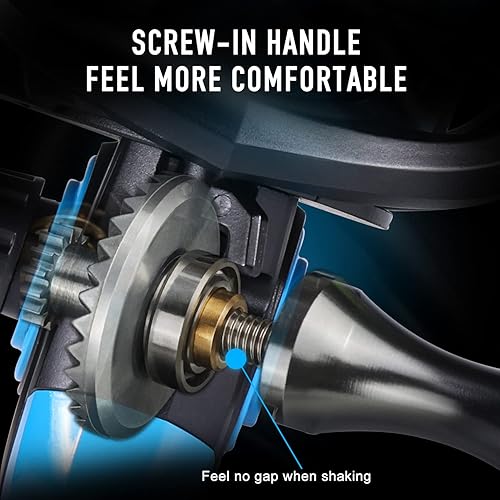 Miniatura 3 de Sougayilang - Caña de pescar, combo de caña y carrete de 30 toneladas de fibra de carbono, combos de carrete giratorio de 2 piezas en blanco