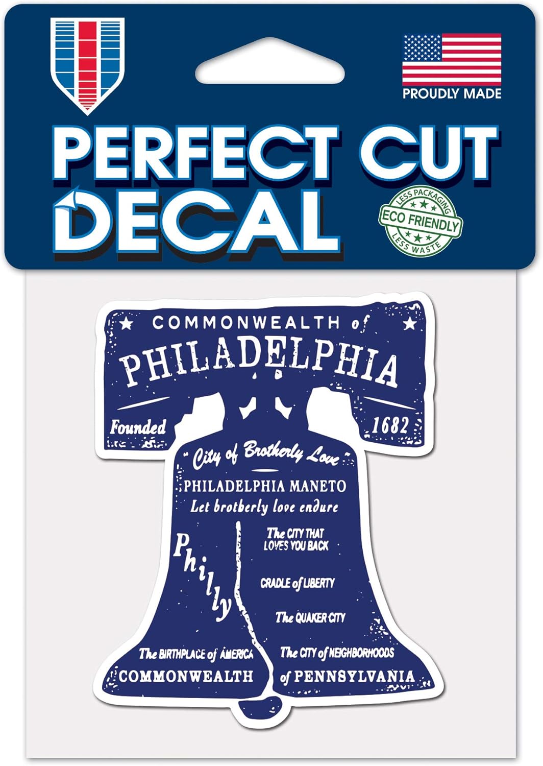 WinCraft Destination Pennsylvania Philadelphia City/Pennsylvania Philadelphia Perfect Cut Color Decal 4" x 4"City/Pennsylvania Philadelphia Perfect Cut Color Decal 4" x 4", Multi, NA