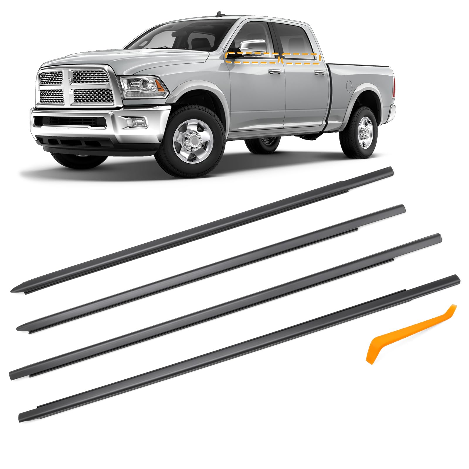 Joint de fenêtre Dodge Ram 1500 2500 3500 décapant étanchéité 55112376AH