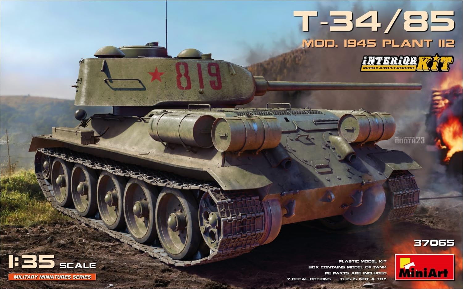 MiniArt 1:35 - T-34-85 Mod. 1945. Kit Interior de Planta 112