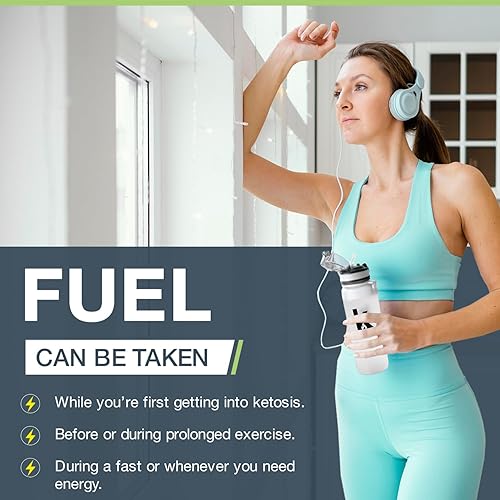 Miniatura 8 de exógenas cetonas en polvo, sales puras Keto BHB  Sin lácteos y gluten, los mejores suplementos cetogénicos, combustible para aumentar la energía,
