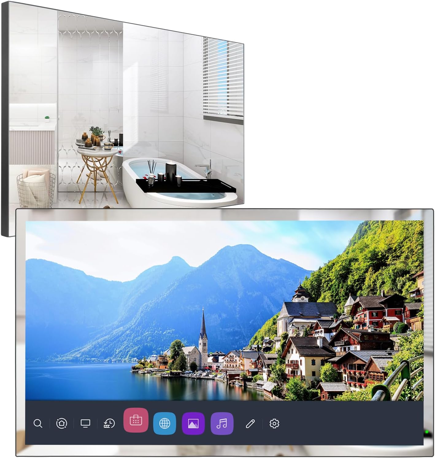 28inch Waterproof Smart Mirror TV for Bathroom Hotel