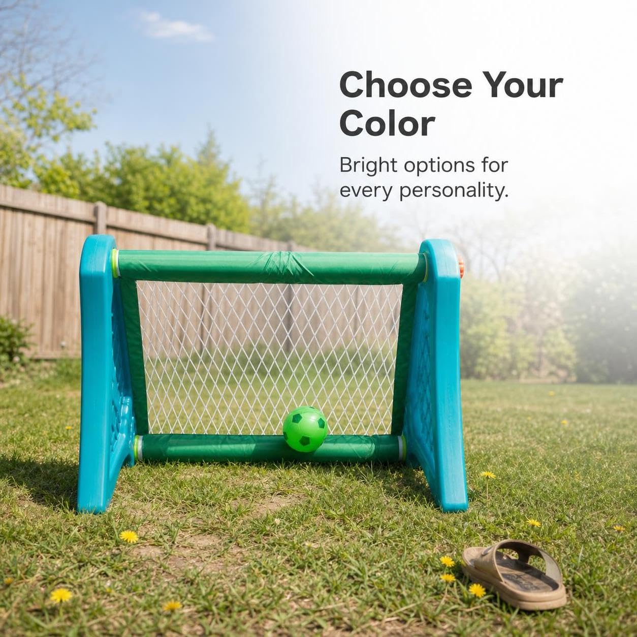 Mini Portería Fútbol Portátil para Niños, Juego Infantil Plástico para Interior y Exterior, para el Juego