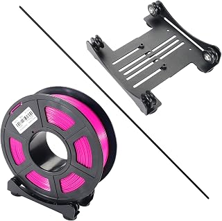 BCZAMD 3D Drucker Zubehör Breiter Filament Roll-off Spool Holder Pulley Mount Rack Bracket Einstellbarer Bereich: 0.9-4.5 in U-förmiges Rad 6mm Breite 3mm Zähne für material 0.5-5KG PLA PETG TPU ABS