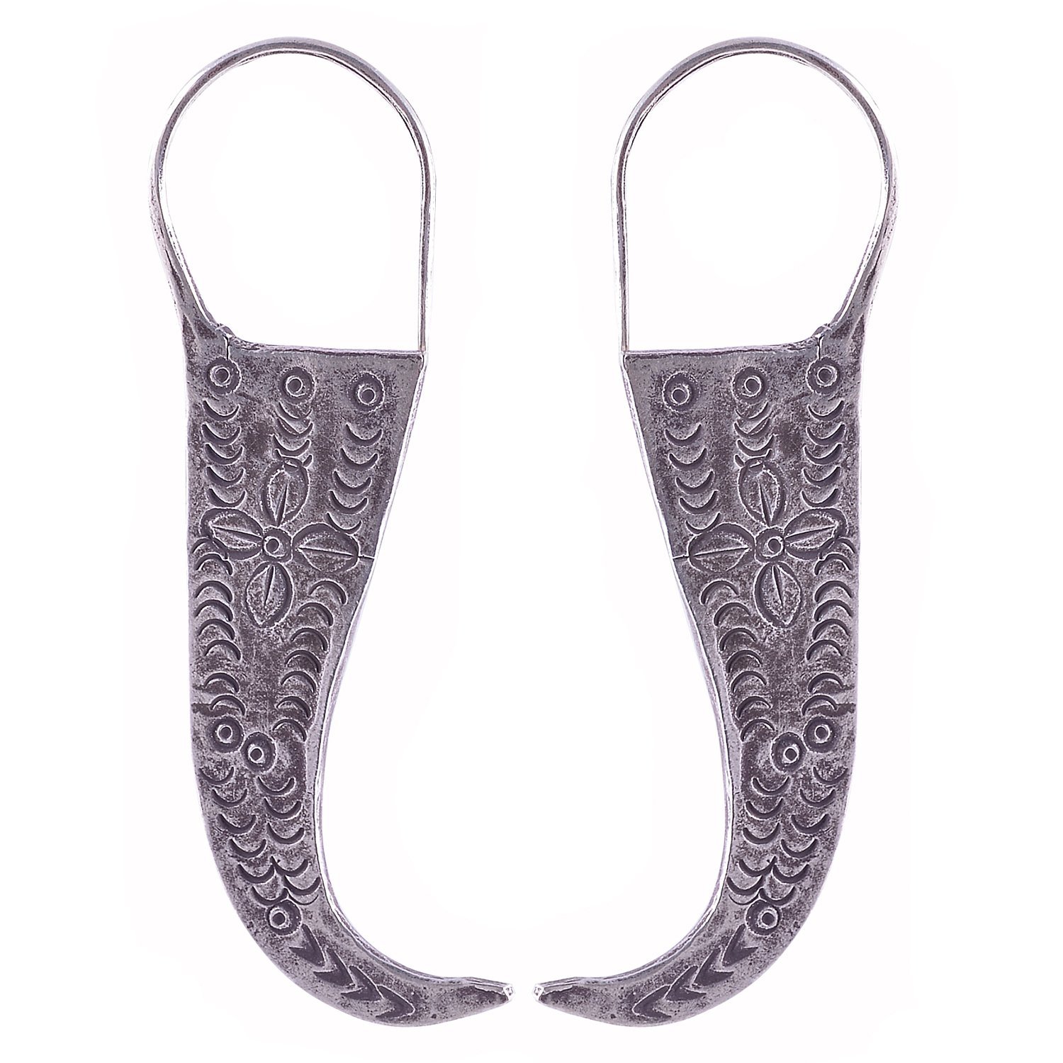Earrings Pure Silver By Handicraft Thai Design karen Hill tribe