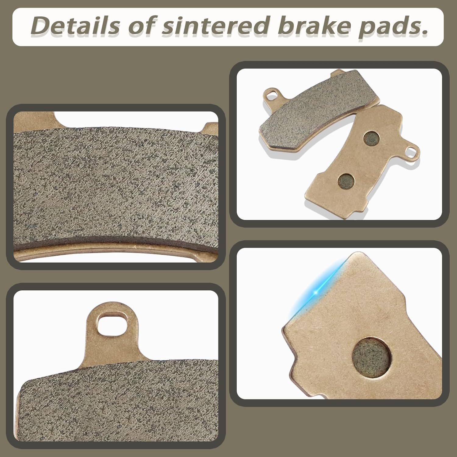 Front & Rear Brake Pads Sintered for Harley Davidson Road Glide Street Glide Electra Glide Ultra Classic Road King VRSCDX Night Rod FLTRX Limited Night Rod Street Rod V-Rod Tri Glide