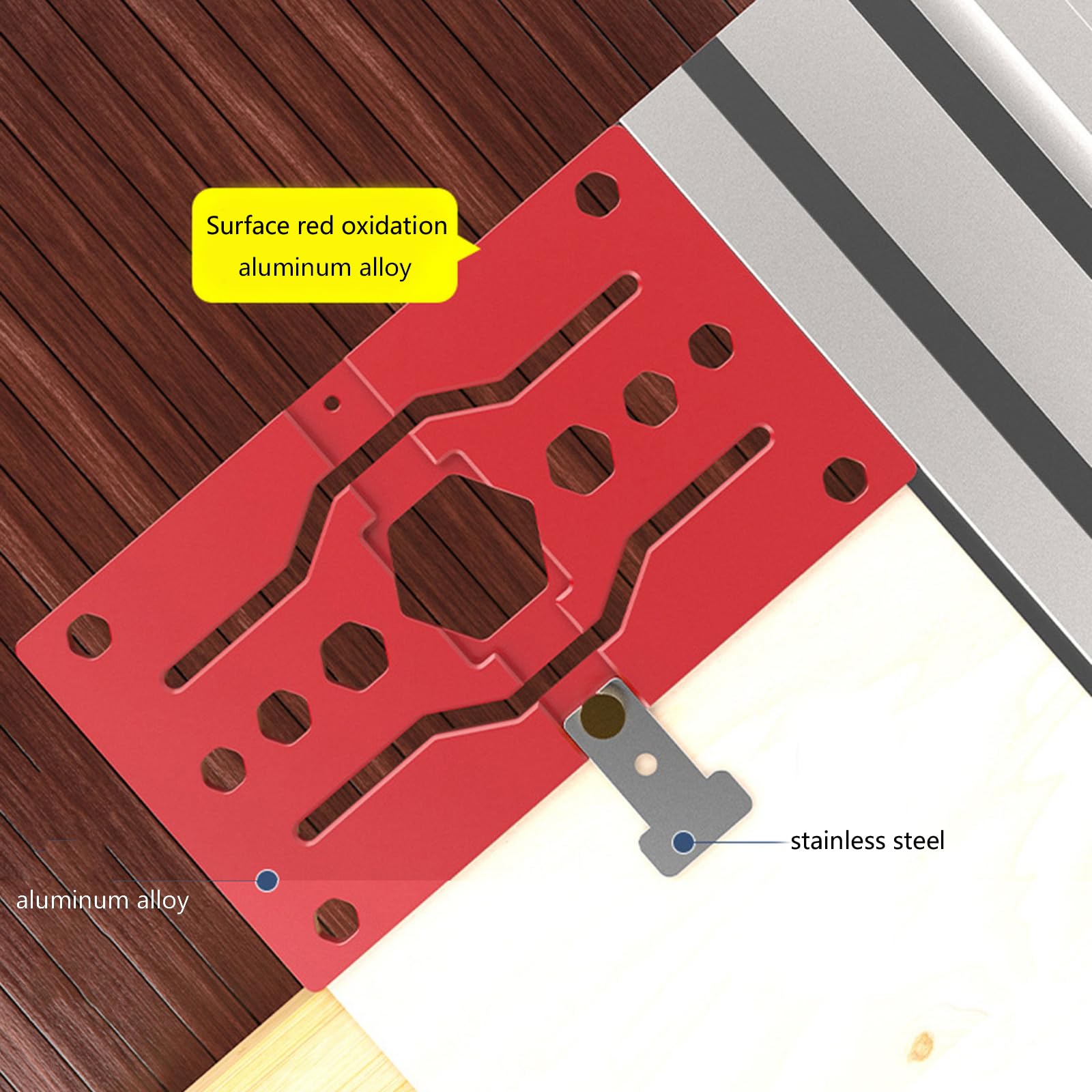 Rotaie Di Guida Di Segatura Su Quadrati 340 Mm Taglio E Fresatura Di Segatura Circolare Angolo Di 90 Gradi Per Progetti Di Falegnameria Strumento Di Incisione Su Legno