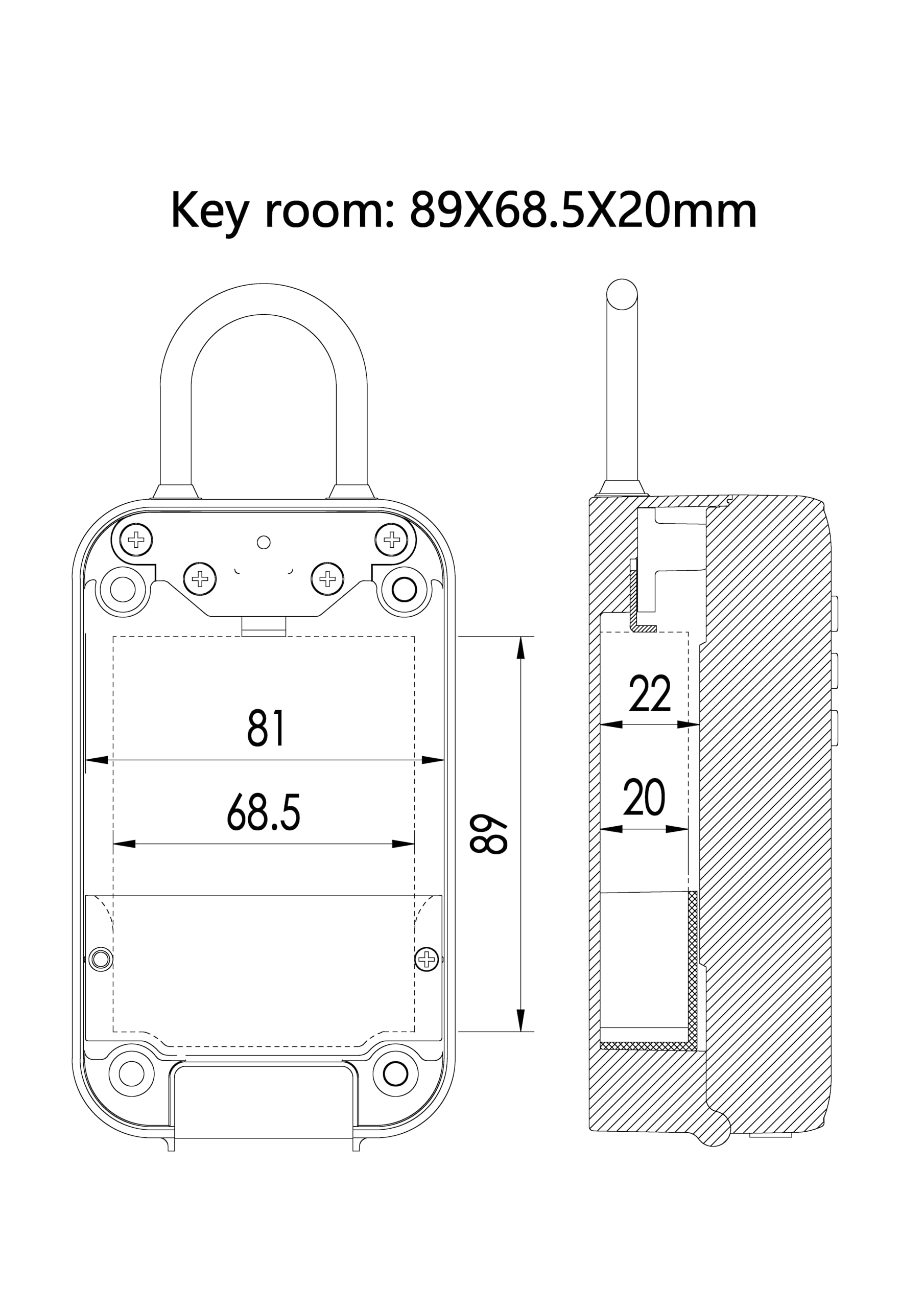 Boîte à clés connectée Tuya - Autonomie accrue - Capteur exclusif Ouvert/Fermé - Passerelle Bluetooth/Wi-Fi - Code, 5 Badges, Smartphone, 2 Clés de Secours - IP66