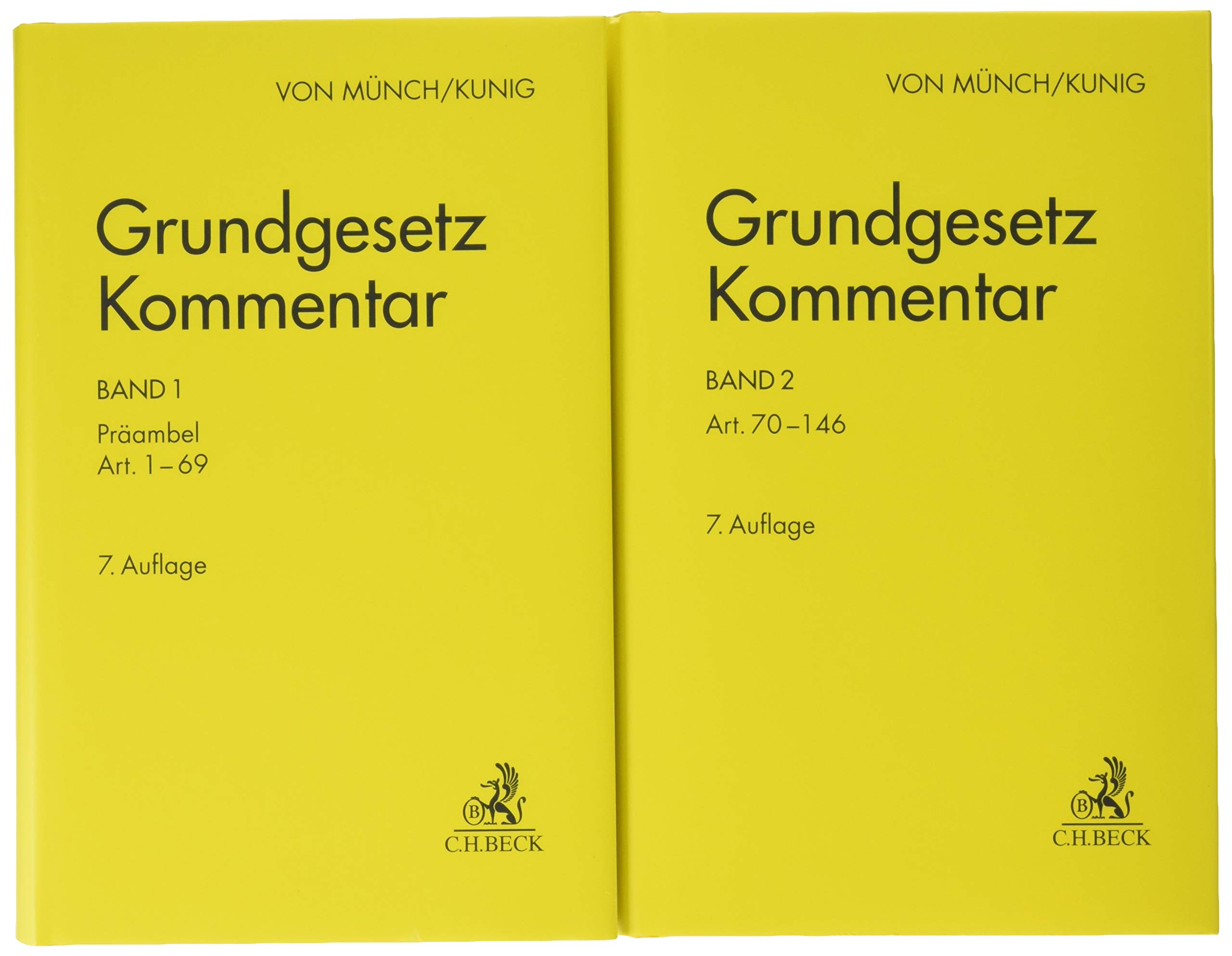 Grundgesetz-Kommentar Gesamtwerk: In 2 Bänden : Münch, Ingo von