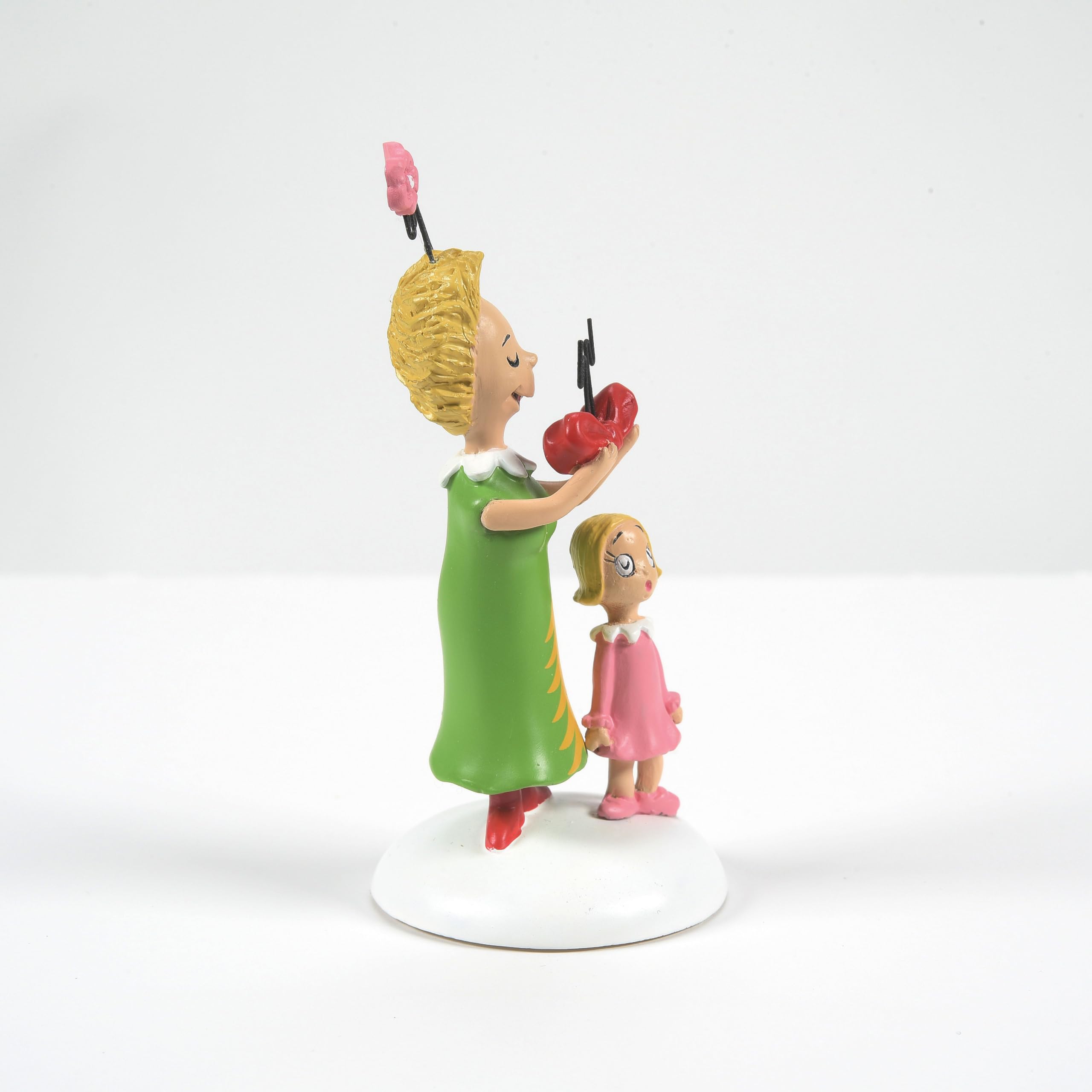 Department 56 Dr. Seuss The Grinch Village Aksesuarları Cindy Lou Who's Surprise Heykelcik, 8,5 cm, Çok Renkli