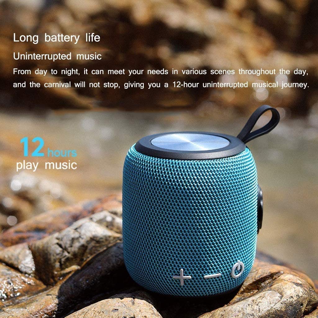 Altoparlante per Doccia Bluetooth, Altoparlante Bluetooth Impermeabile IPX7 con 12H Playtime, Rumoroso HD Suono, Altoparlante Portatile Esterno per Piscina Beach Home Party Travel, Blue
