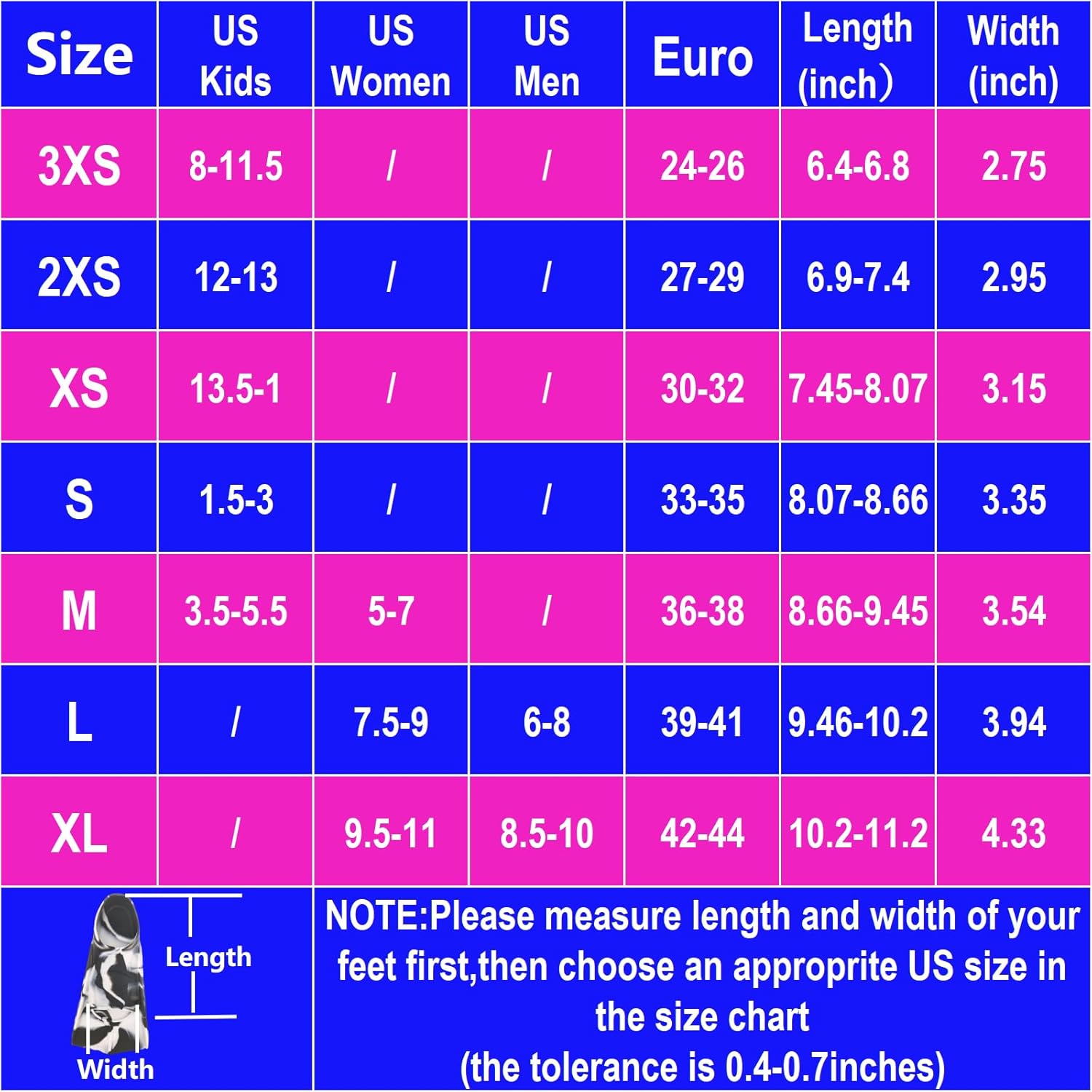 Kids Swim Fins,Comfortable Silicone Flippers for Swimming and Diving,Size Suitable Beginners Kids Girls Boys Adults