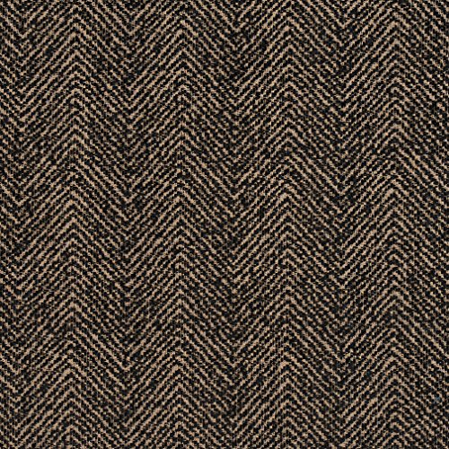 Brown and Black Herringbone Upholstery Fabric