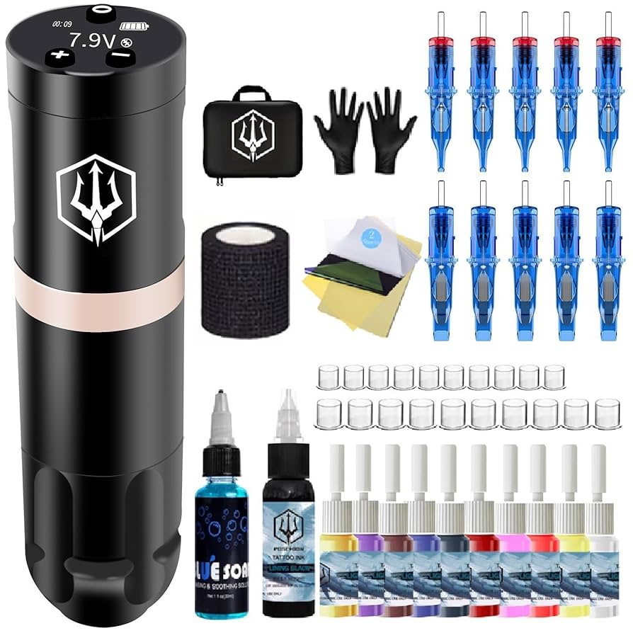 タトゥーマシン　オリジナルセット Amazon | タトゥーマシンセット、ワイヤレスバッテリータトゥー