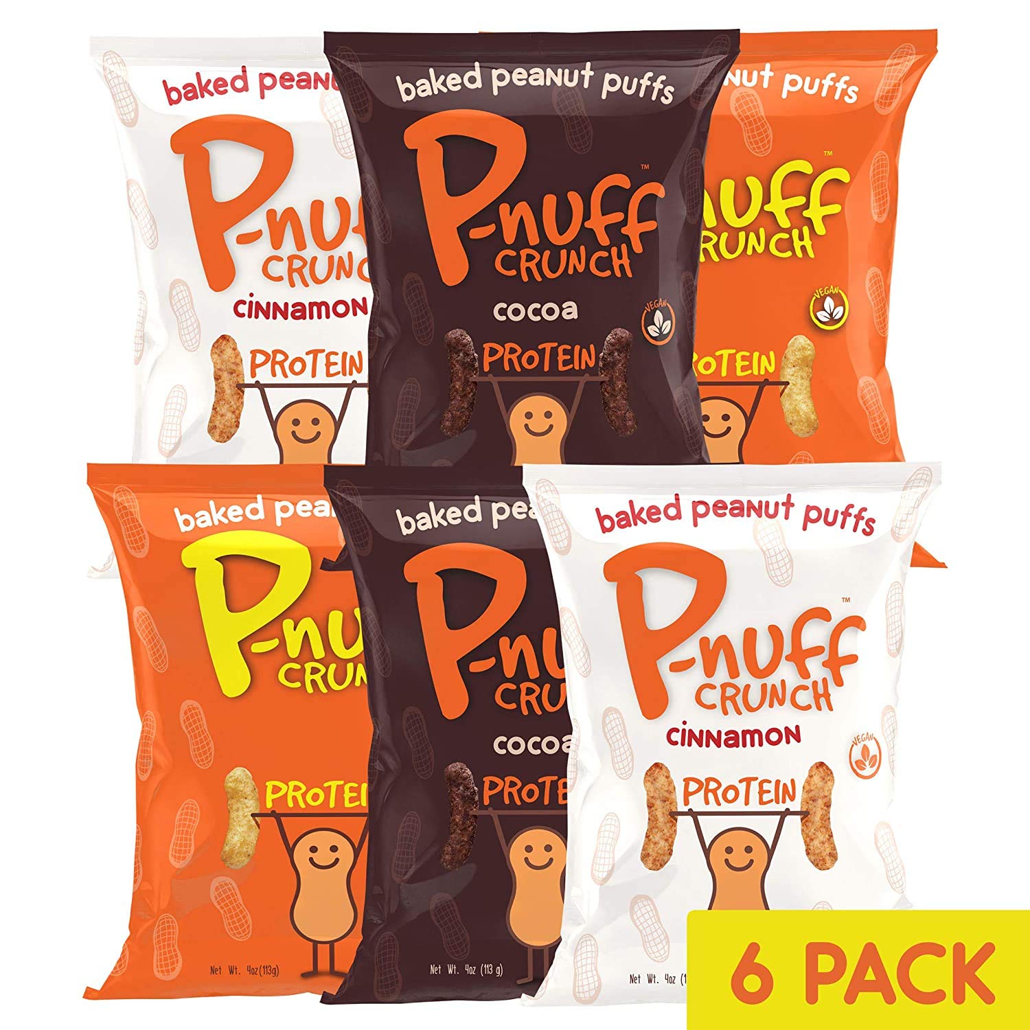 Pnuff Crunch Baked Peanut Puffs Healthy, Low Carb Peanut Butter
