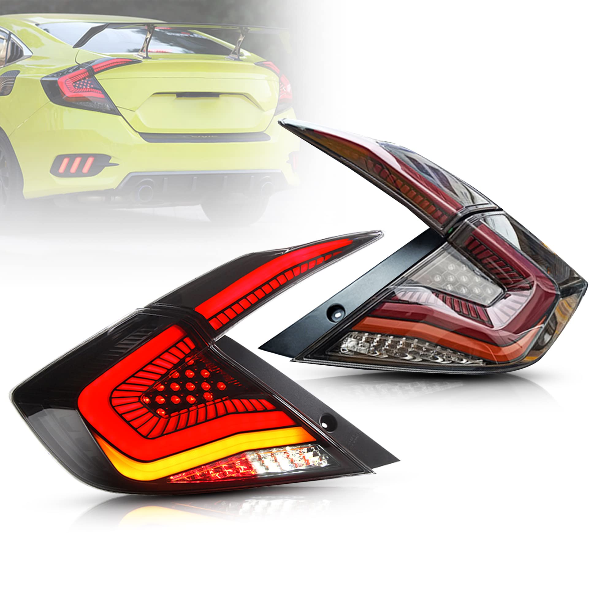 WZvision for Honda Civic hatchback Type R 20162020 Tail lights