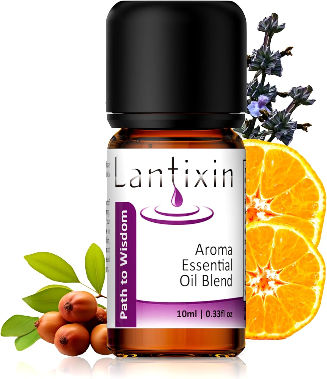 Path to Wisdom Essential Oils for Diffusers for Home – Aromatherapy Oil with Tangerine, Clary & Sandalwood Essential Oils – Premium Diffuser Blend – 0.33 fl oz