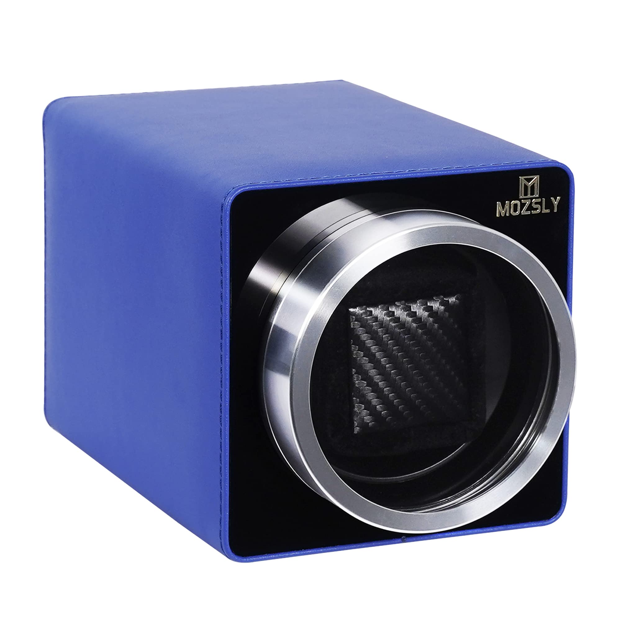 MOZSLY Watch Winder for Automatic Watches with Quiet Motor 12 Rotation Mode Setting Leather