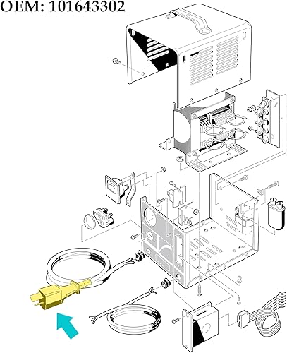 Miniatura 5 de 10L0L Crow Foot 2 Prong Cargador Plug para EZGO, Yamaha, Club Car 36 Voltios Eléctrico Carrito de Golf