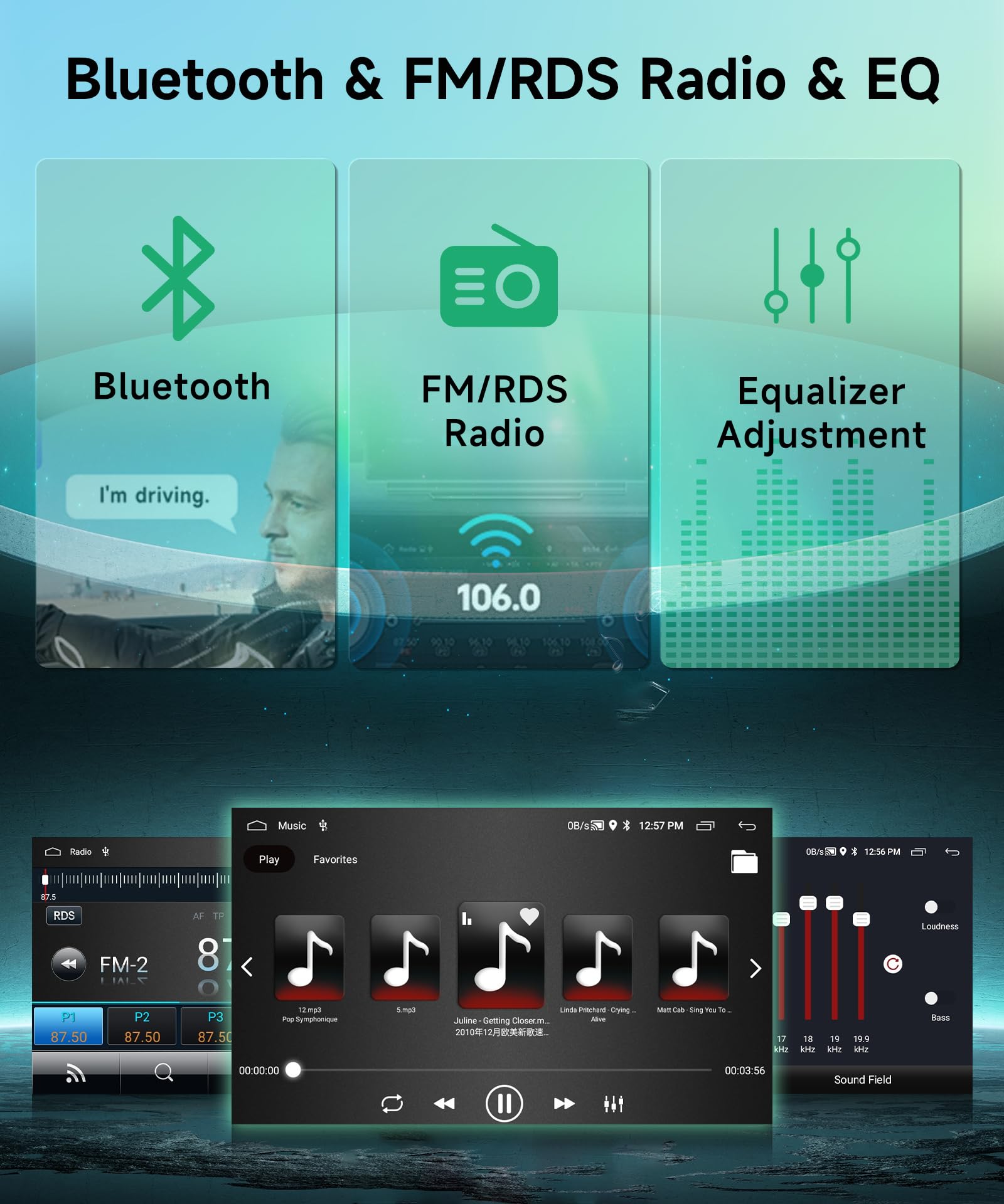 8 rdzeni 4G+64G Bezprzewodowe radio samochodowe z systemem Android do Ford Focus II mk2 Mondeo S-Max C-Max Galaxy 7 Pollici Radio samochodowe Android, Auto GPS, WiFi, lustro, łącze Bluetooth FM/RDS