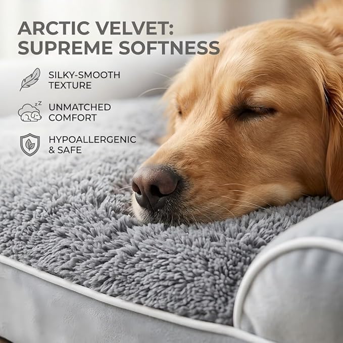 Cama Ortopédica para Perros Grande con Espuma Viscoelástica miniatura 4