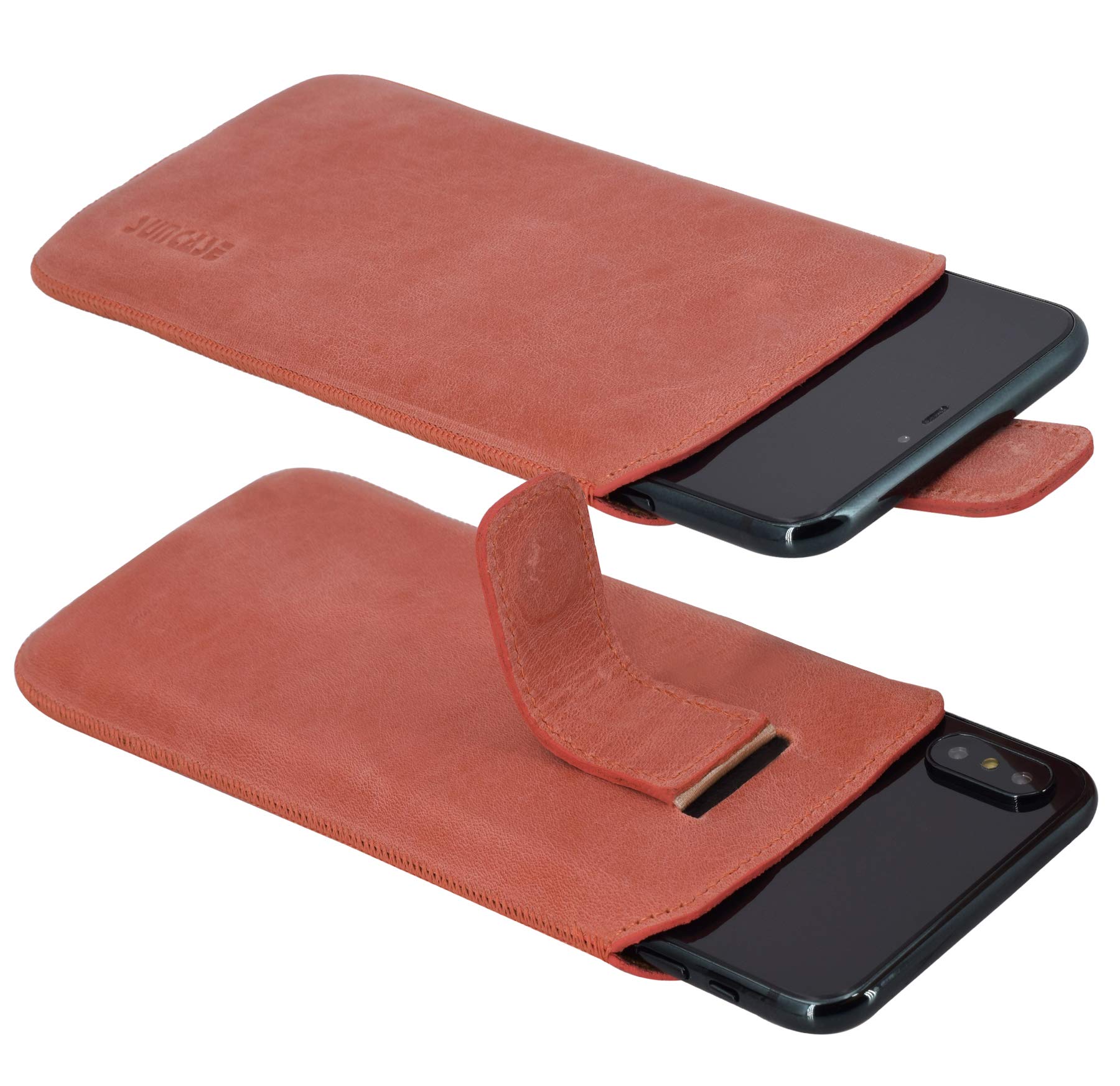 Custodia In Pelle Suncase Per Xiaomi Mi 11 Ultra, Con Striscia Estraibile E Chiusura Magnetica, Rosa Antico