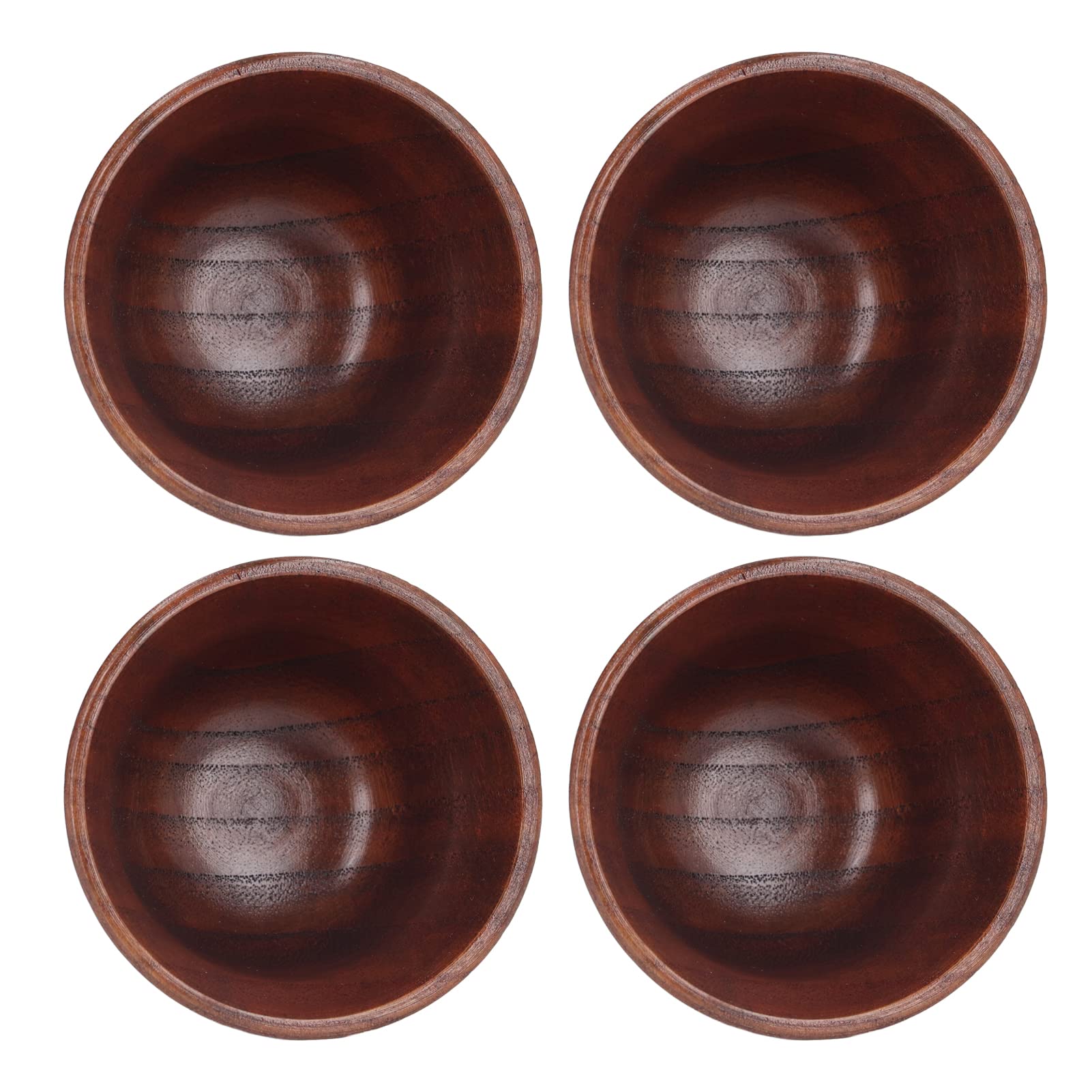 ZPSHYD 4 squisite Tazze da tè Giapponesi in Legno di Piccola capacità, Tazze da Bere in Legno, Tazze da Sake in Legno Naturale, Set da tè in Legno - Utensili da tè Resistenti al Calore