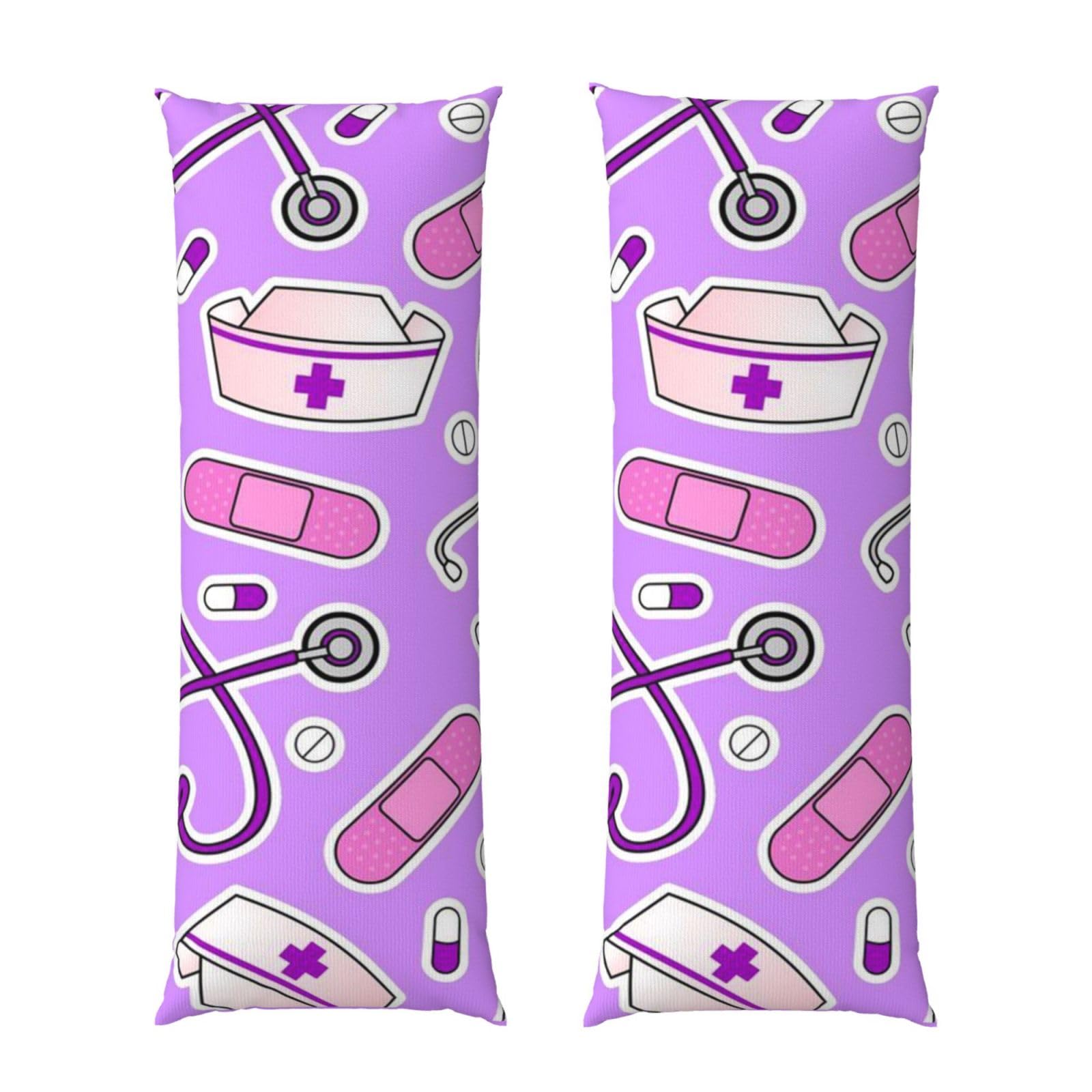 Taie d'oreiller longue violette infirmière pour sublimer votre chambre