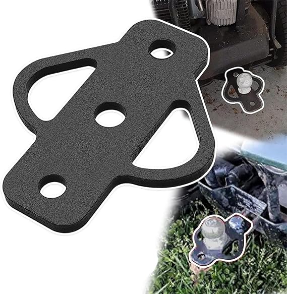 3-Way Trailer Hitch 3-Way Black Coated Rustproof Multifunctional