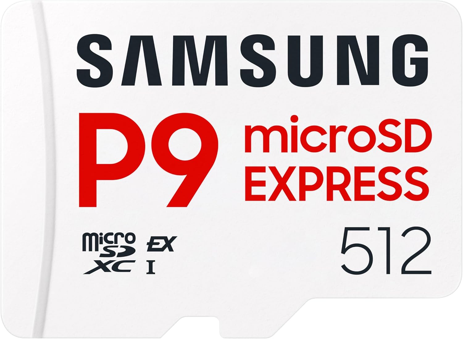 Samsung P9 Express microSD Express 512 GB High Speed Gaming Memory Card for Nintendo Switch 2, up to 800 MB/s Read, up to 310 MB/s Write, for 4K UHD Video, Consoles and Cameras, MB-MK512T/WW