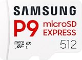 Samsung P9 Express microSD-Express 512 Go, Carte mémoire pour Console de Jeux, Vitesses de Lecture/écriture jusqu'à 800 Mo/s, pour vidéo 4K UHD et appareils Photo, MB-MK256T/WW - 1