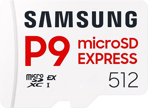 Samsung P9 Express microSD 512 GB, High-Speed Gaming Memory Card for Nintendo Switch 2, 800 MB/s Read, For 4K UHD Video, Consoles and Cameras, MB-MK512T/WW - 1